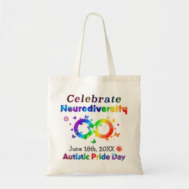 Bolso De Tela Celebrar el Día del Orgullo Autista de la Neurodiv