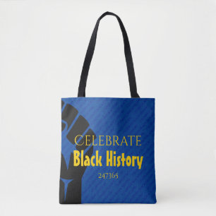 Bolso De Tela CELEBRAR HISTORIA NEGRA 247365 Azul personalizado