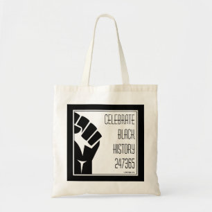 Bolso De Tela CELEBRAR HISTORIA NEGRA 247365 Personalizado de pu