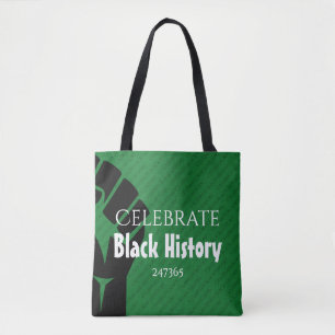 Bolso De Tela CELEBRAR HISTORIA NEGRA 247365 Verde personalizado