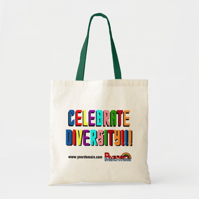 Bolso De Tela Celebrar la diversidad (Frente)