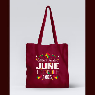 Bolso De Tela Celebrar la libertad JUNETEENTA Historia Negra de 