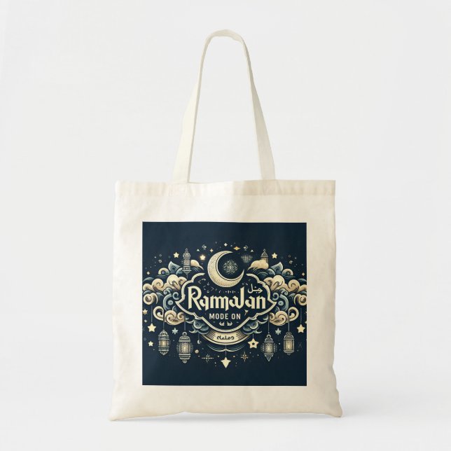 Bolso De Tela Celebrar Ramadán con modo Ramadán (Frente)