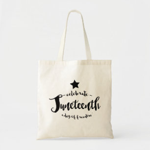 Bolso De Tela Celebre la estrella de Juneteenth