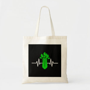 Bolso De Tela Celery Heartbeat