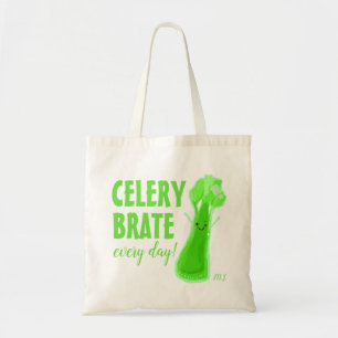 Bolso De Tela Celerybrate todos los días - Celery Pun