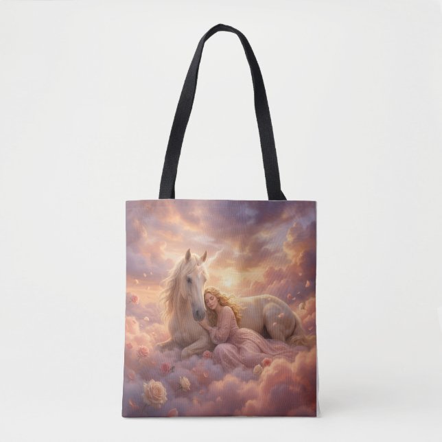 Bolso De Tela Celestial Maiden Horse Fantasy (Anverso)