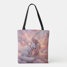 Bolso De Tela Celestial Maiden White Fox Fantasy Tote Bag