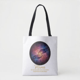Bolso De Tela Celestial Mama Hands Galaxy Universe