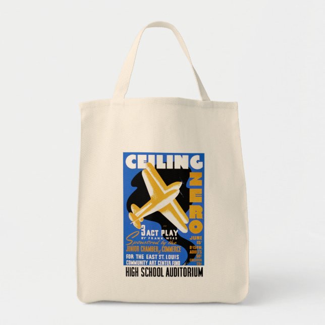 Bolso De Tela Celing Zero (Frente)