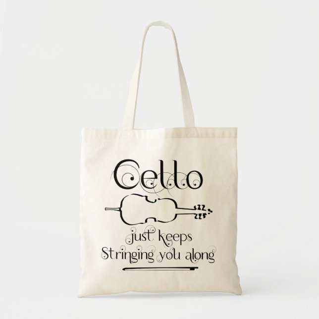 Bolso De Tela Cello String Along (Frente)