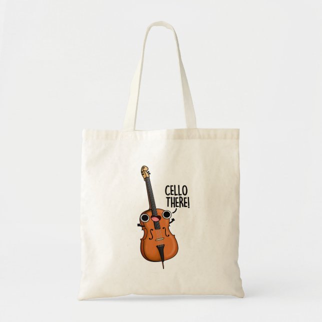 Bolso De Tela Cello There Funny Music Pun (Frente)