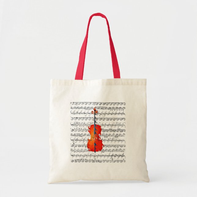 Bolso De Tela ¡Cello y yo rocamos! (Frente)