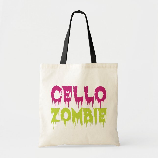 Bolso De Tela Cello Zombie (Frente)