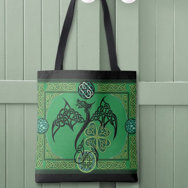 Bolso De Tela Celta irlandesa Geen Dragon (Subido por el creador)