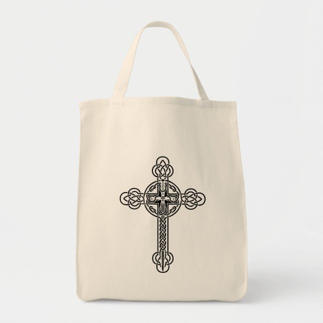 Bolso De Tela Celtic cross (Frente)