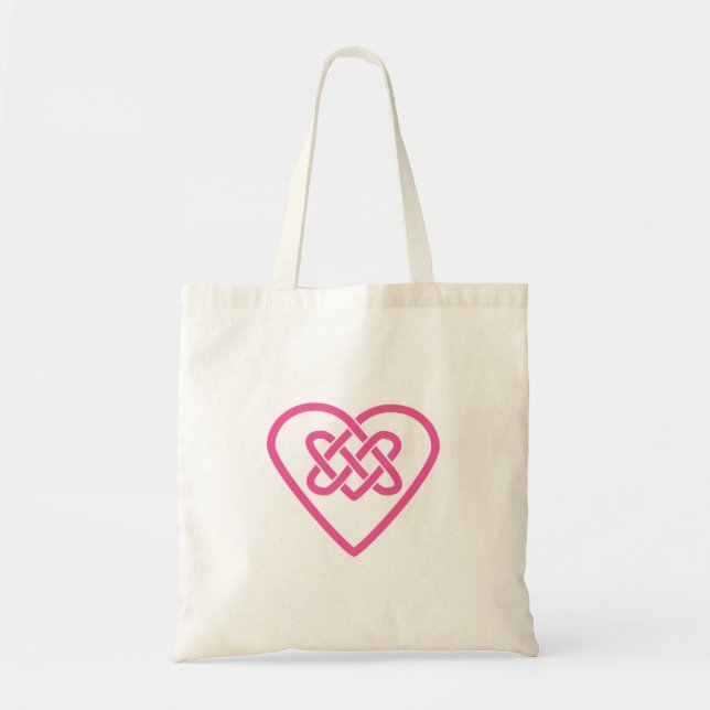Bolso De Tela Celtic Heart Tote - White Background (Frente)
