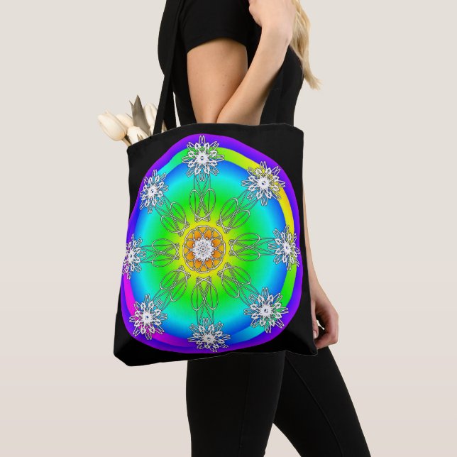 Bolso De Tela Céltica Mandala Tote Bag (Detalle)