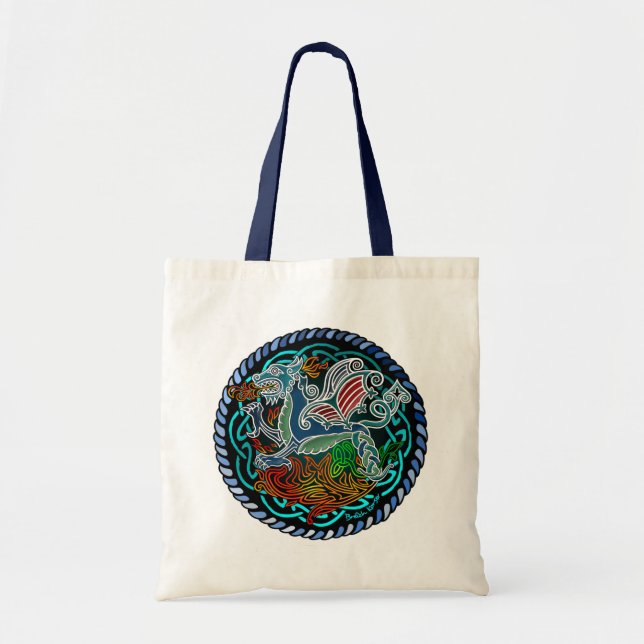Bolso De Tela Céltique dragon (Frente)