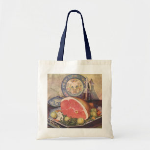 Bolso De Tela Cena de jamón vintage con judías verdes y patatas
