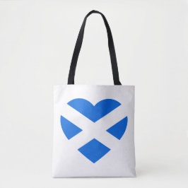 Bolso De Tela Centro de bandera del Corazón de Escocia