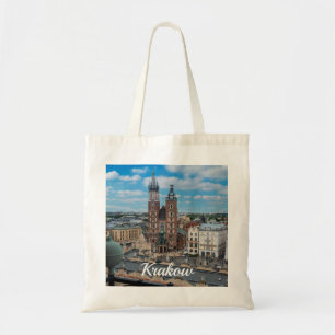 Bolso De Tela Centro de Cracovia desde arriba en Polonia