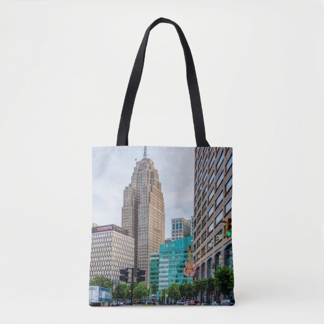 Bolso De Tela Centro de Detroit (Anverso)