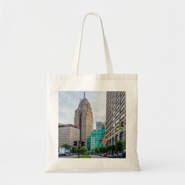 Bolso De Tela Centro de Detroit (Frente)