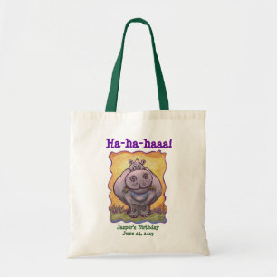 Bolso De Tela Centro de Fiesta de Hipopótamos