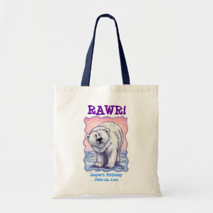 Bolso De Tela Centro de Fiesta de Oso Polar Goody