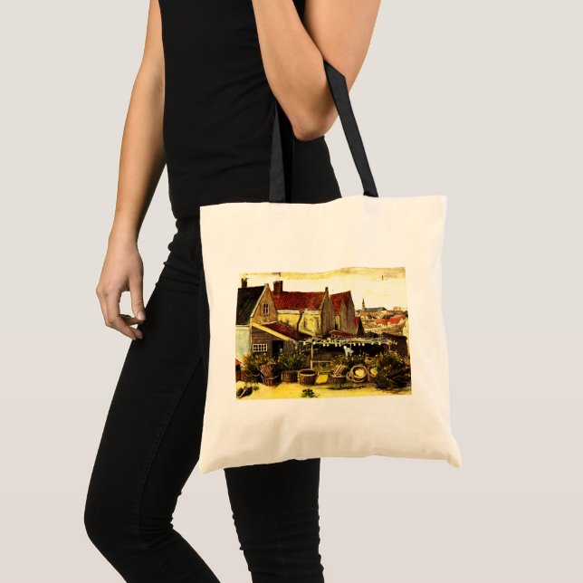 Bolso De Tela Centro de secado de peces de Vincent van Gogh (Anverso (producto))