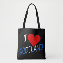 Bolso De Tela Centro de superposición de I Heart Scotland