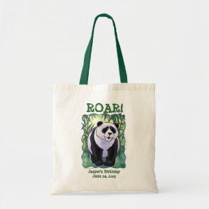Bolso De Tela Centro del fiesta del oso de panda