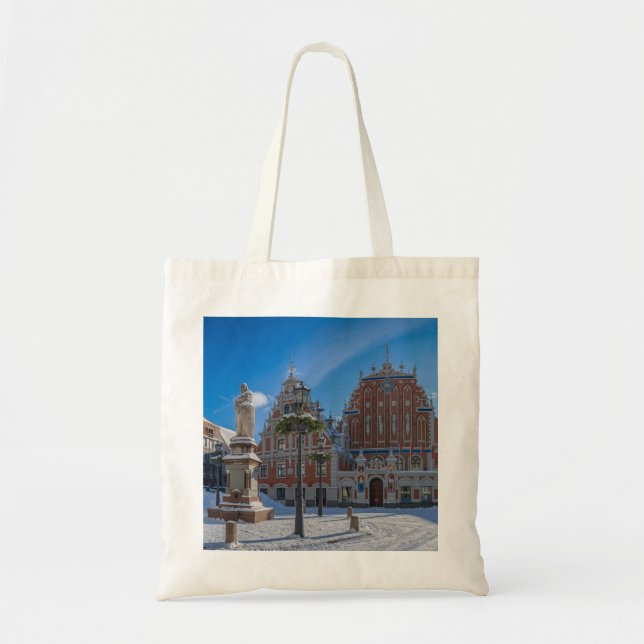 Bolso De Tela Centro histórico de Riga, Letonia (Frente)
