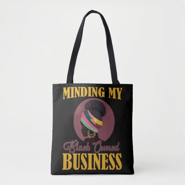 Bolso De Tela CEO African AMERICAN Small Business (Anverso)