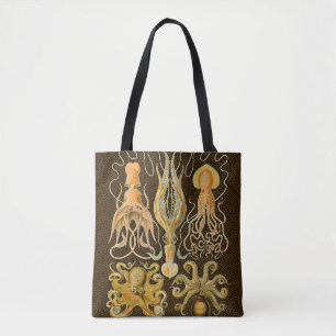 Bolso De Tela Cephalopod Octopus Naturaleza marina de calamar