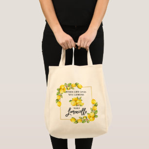 Bolso De Tela Cepillo Escritura Acolorada Limones Limoncello Com