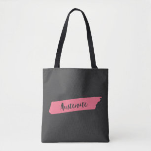 Bolso De Tela Cepillo rosa Austenite Bookish