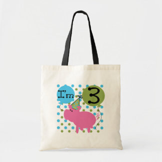 Bolso De Tela Cerdo 3 camisetas de cumpleaños y regalos