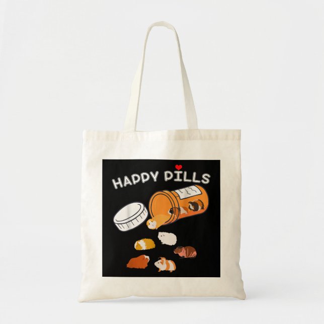 Bolso De Tela Cerdo de Happy Pill Guinea (Frente)