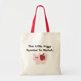 Bolso De Tela Cerdo de Navidad Divertido