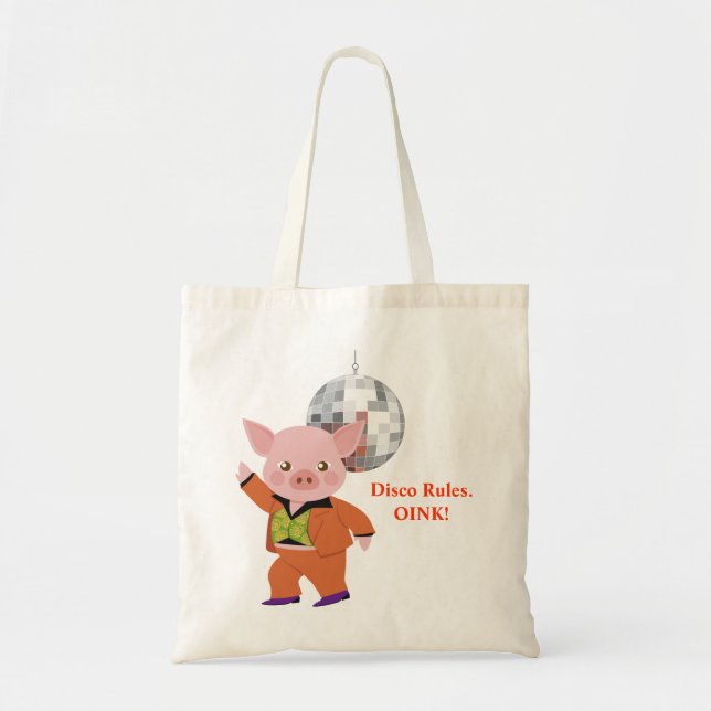 Bolso De Tela Cerdo del disco (Frente)