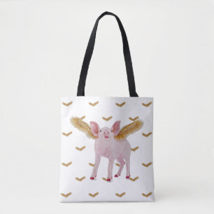 Bolso De Tela Cerdo del vuelo
