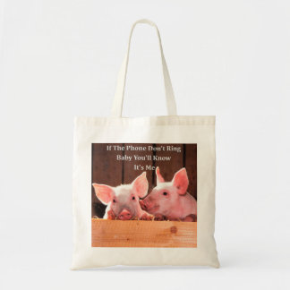 Bolso De Tela Cerdo divertido Memes con refranes y citas