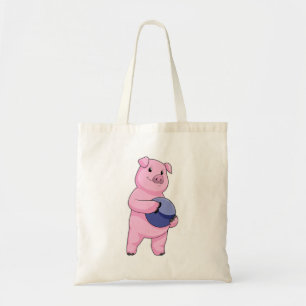 Bolso De Tela Cerdo en Bowling con bolera