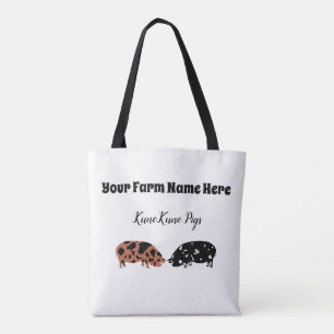 Bolso De Tela Cerdo KuneKune personalizado