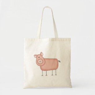 Bolso De Tela Cerdo Personalizado