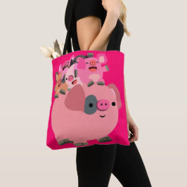 Bolso De Tela Cerdo Personalizado con lechones