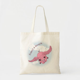 Bolso De Tela Cerdo volador