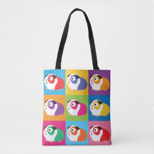 Bolso De Tela Cerdos de arte pop de Guinea